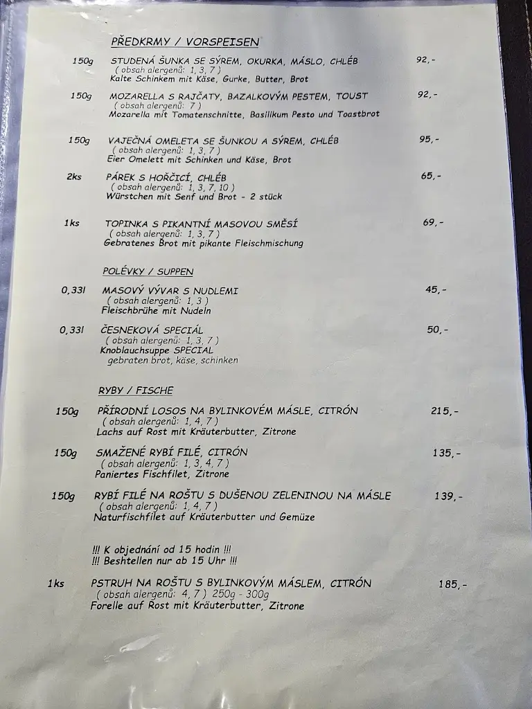 Menu_Street Corner Restaurant_Hrádek nad Nisou_immagine_2