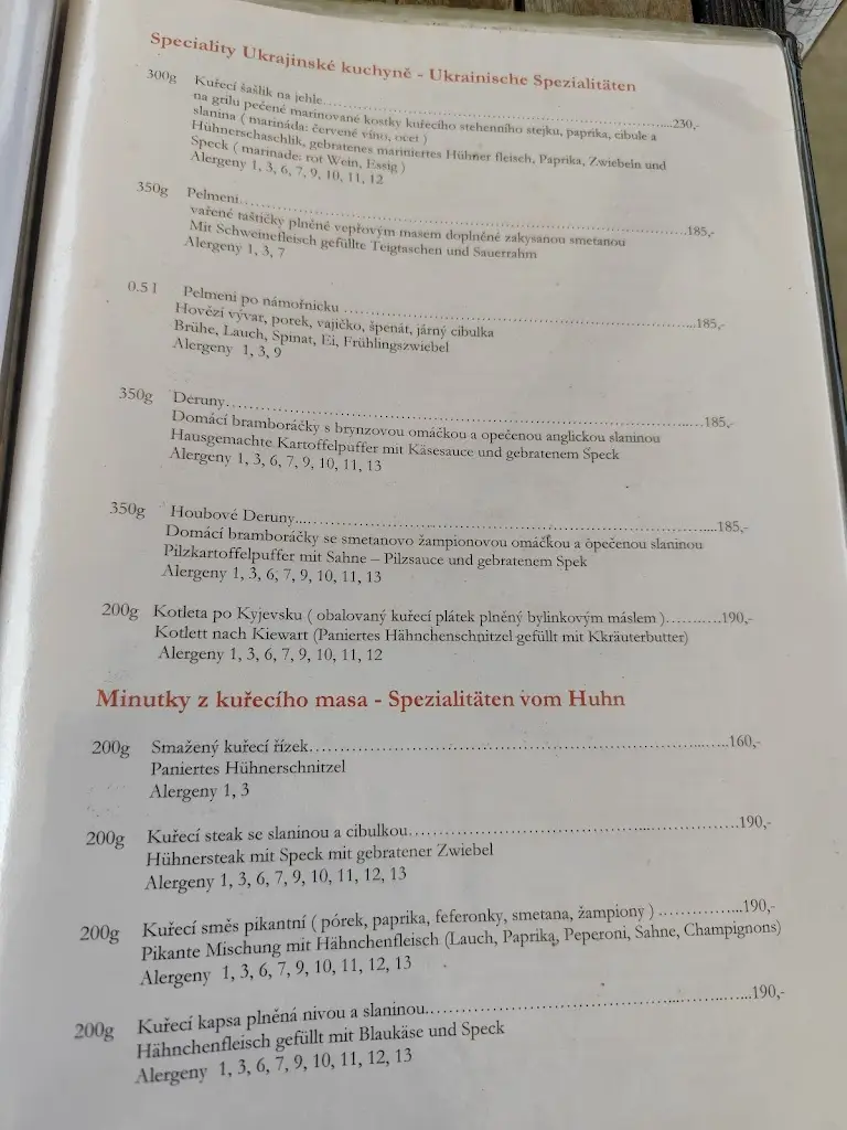 Menu_Restaurace „K“_Hrádek nad Nisou_immagine_2