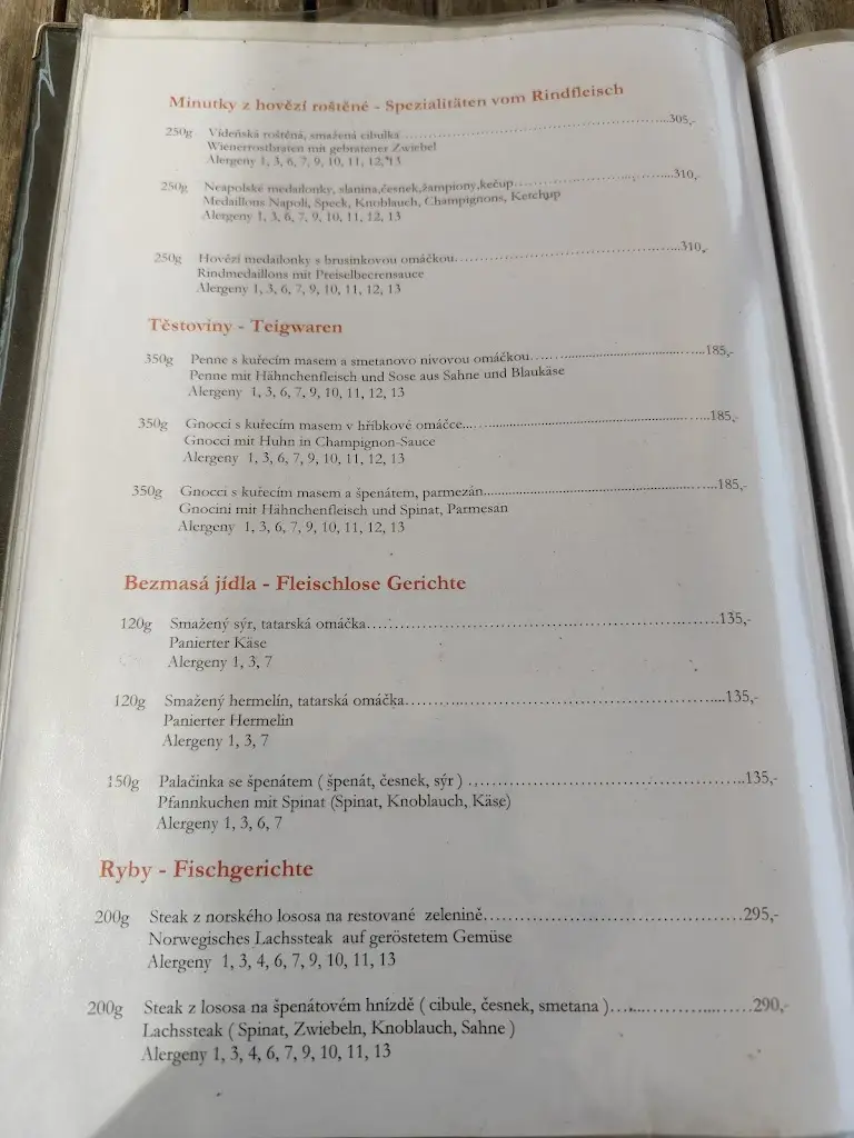 Menu_Restaurace „K“_Hrádek nad Nisou_immagine_3