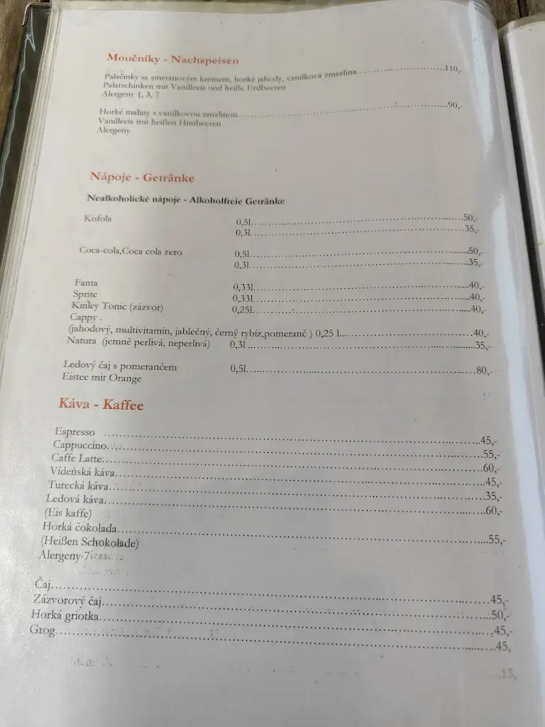 Menu_Restaurace „K“_Hrádek nad Nisou_immagine_4