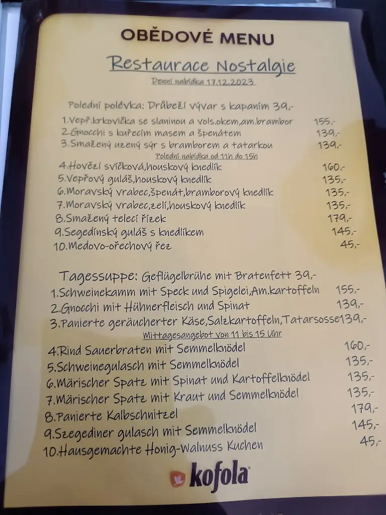 Menu_Restaurace Nostalgie_Hrádek nad Nisou_image_1
