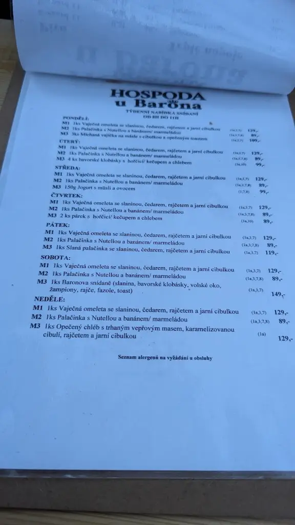 Menu_Baron's_Hrádek nad Nisou_image_3