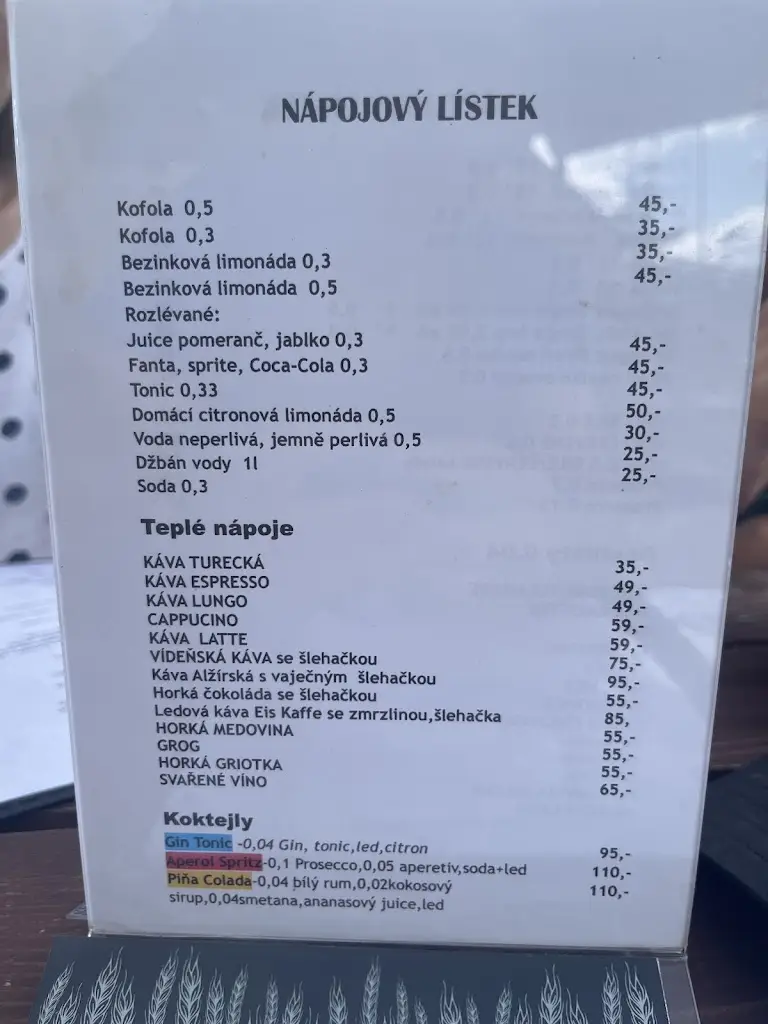 Menu_Penzion na navsi_Horní Planá_image_2