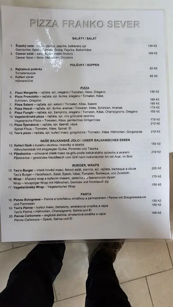 Menu_The North End Pizzeria_Hrádek nad Nisou_image_2