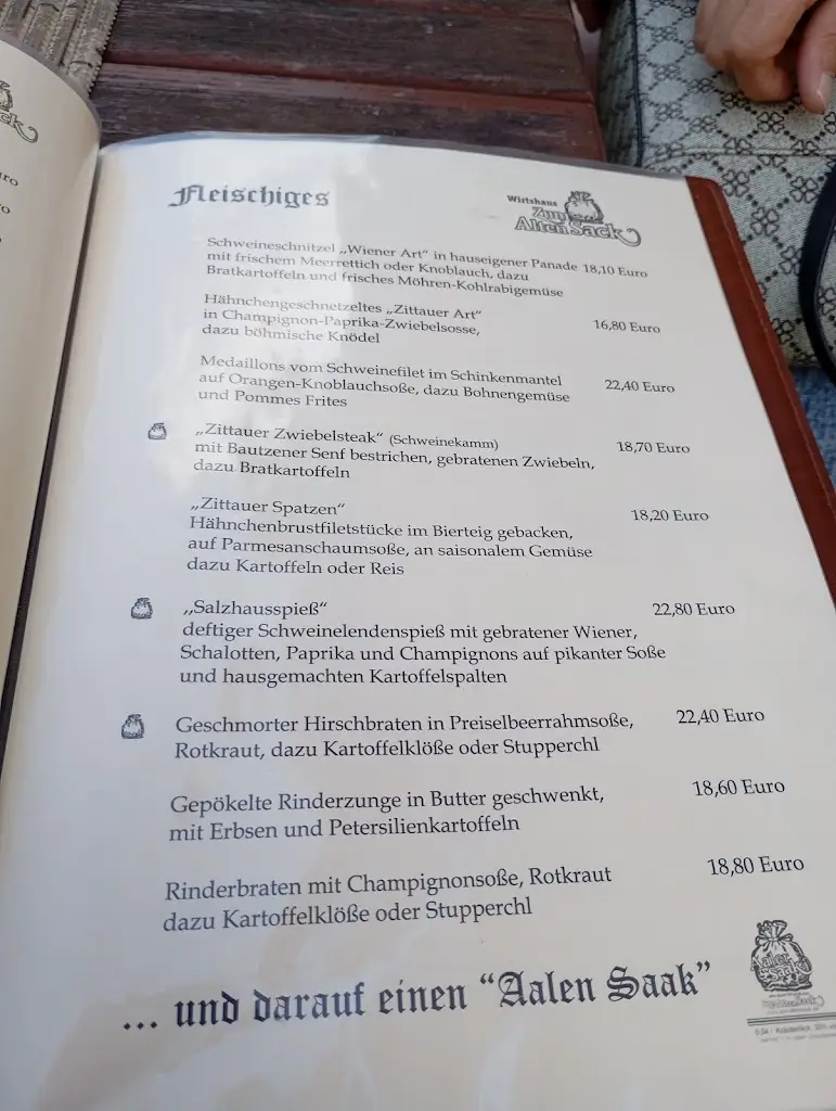 Menu_The Old Bag Inn_Hrádek nad Nisou_image_1