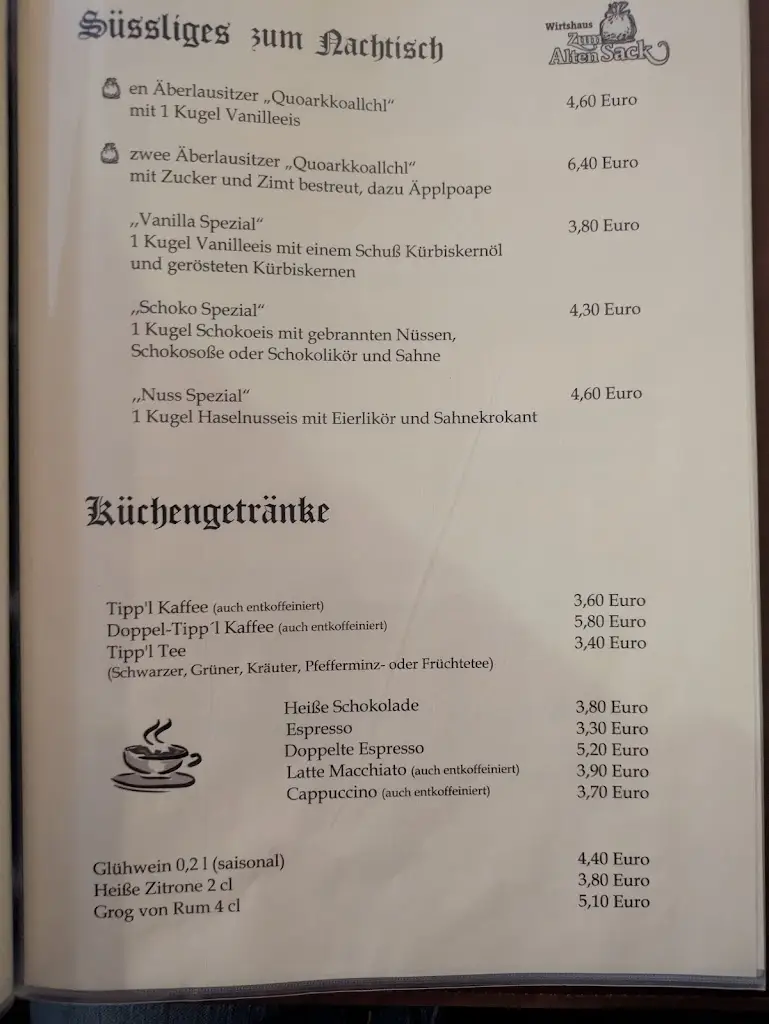 Menu_The Old Bag Inn_Hrádek nad Nisou_image_2