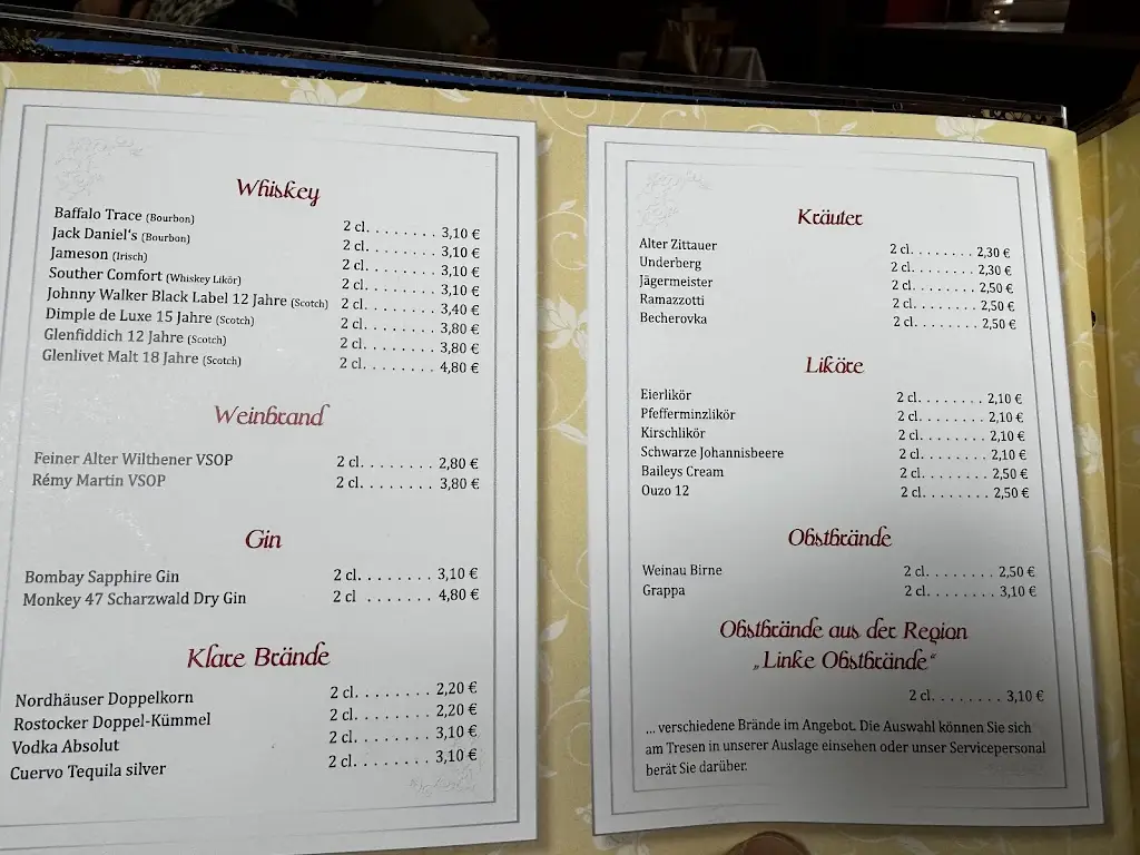 Menu_The Weinau Inn_Hrádek nad Nisou_immagine_2