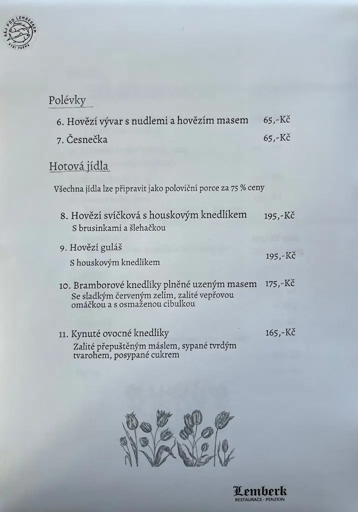 Menu_Restaurace a penzion Lemberk_Jablonné v Podještědí_image_4