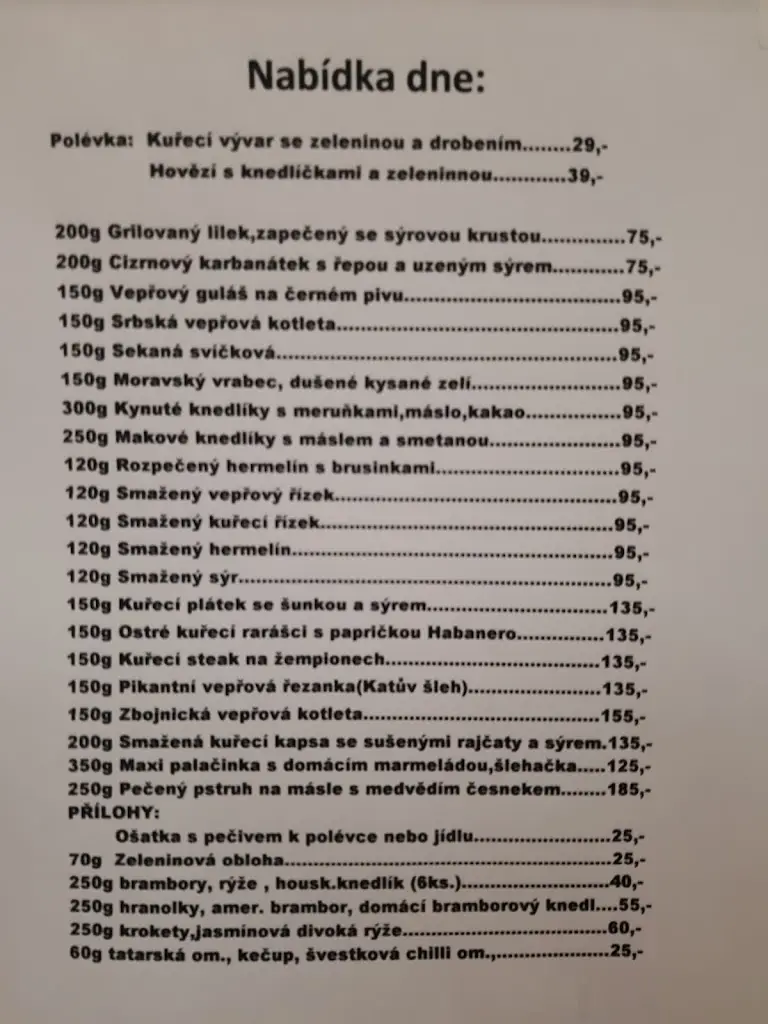 Menu_Restaurace a penzion Venezia_Jablonné v Podještědí_image_4