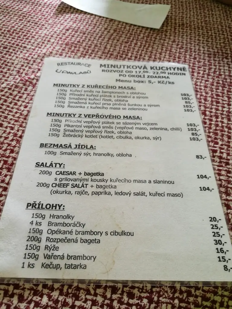 Menu_Restaurace U Pavlasů_Kamenický Šenov_image_2
