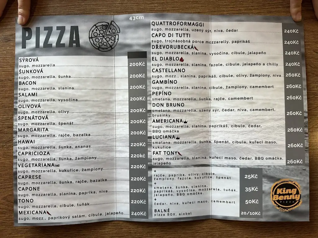 Menu_KING BENNY JILEMNICE_Jilemnice_image_1