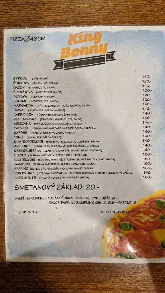 Menu_KING BENNY JILEMNICE_Jilemnice_image_2