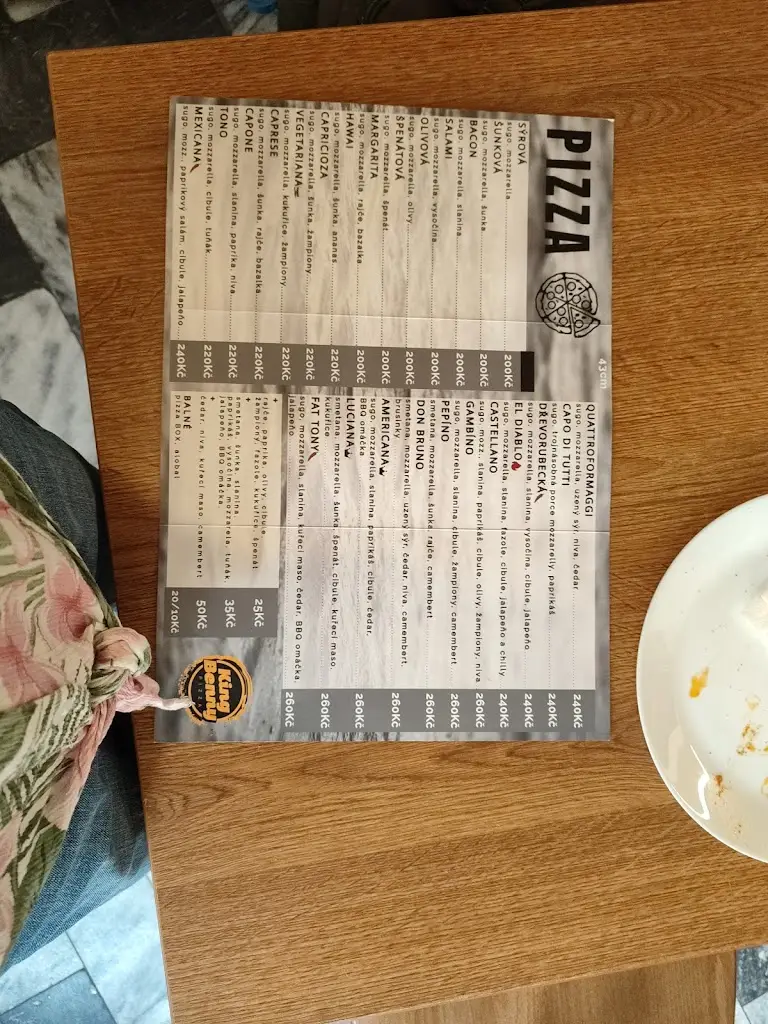 Menu_KING BENNY JILEMNICE_Jilemnice_image_3