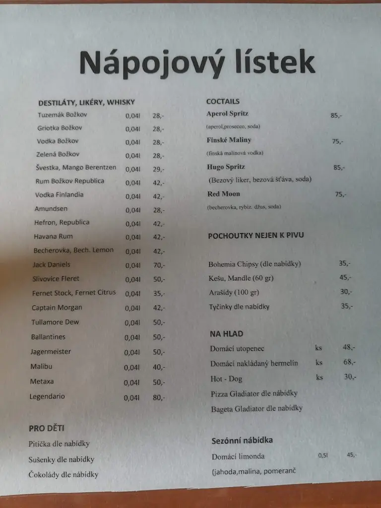 Menu_HospodaUMartina_Košťálov_immagine_1