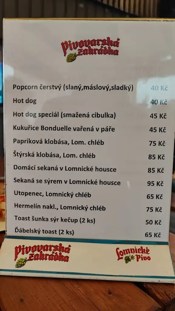 Menu_Lomnická pivovarská zahrádka_Lomnice nad Popelkou_image_2