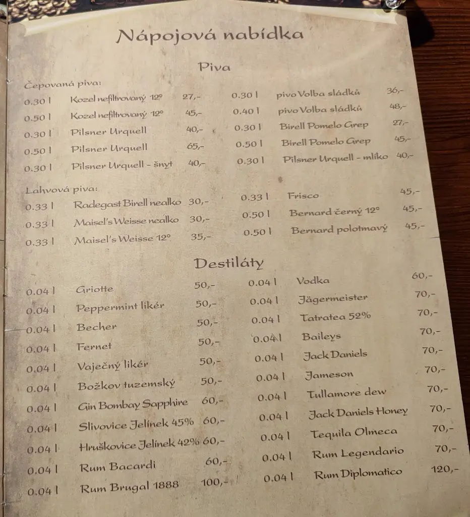 Menu_Steak House Liberec_Liberec_immagine_4