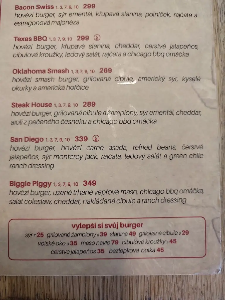 Menu_Chicago Bar & Grill_Liberec_image_4