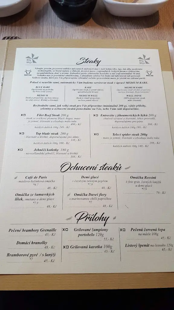 Menu_Restaurace a penzion Bílý Mlýn Liberec_Liberec_image_1