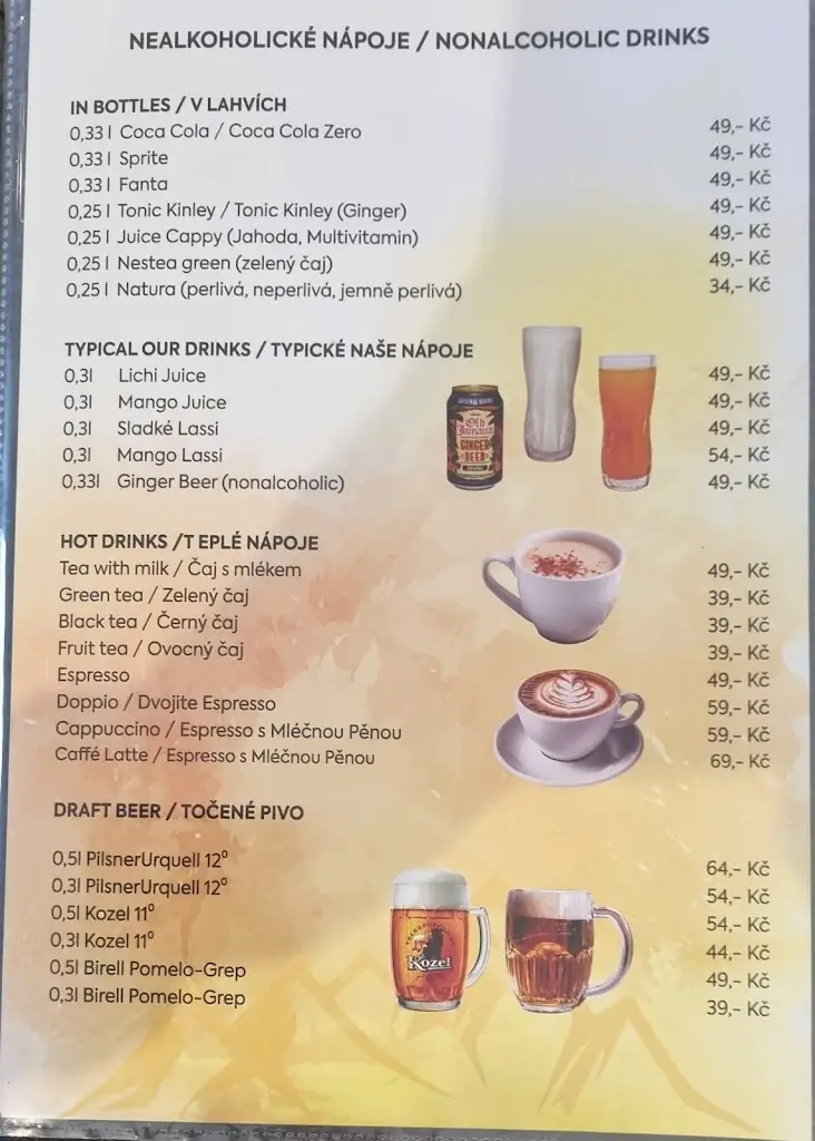 Menu_Indická a Nepálská Restaurace Mountain_Liberec_image_1