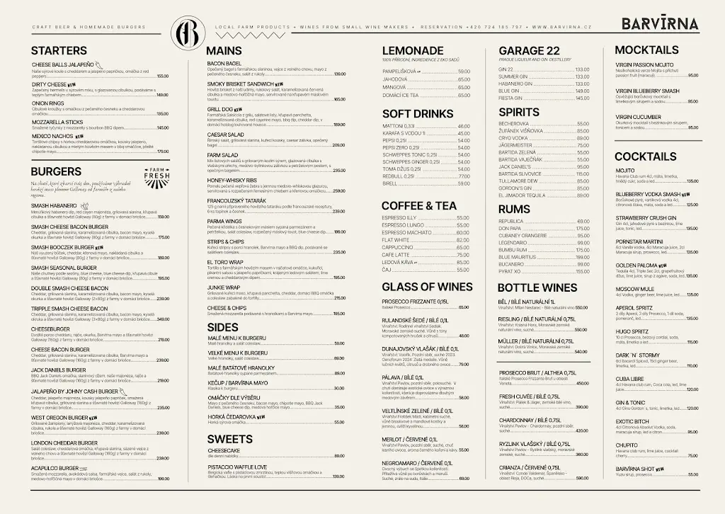 Menu_Barvírna Craft Beer & Burgers_Liberec_image_1