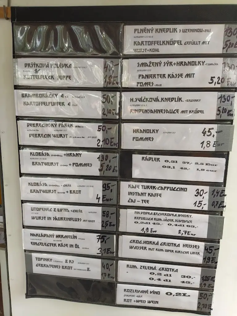 Menu_BUFET U KISS ÁKA_Horní Planá_immagine_1