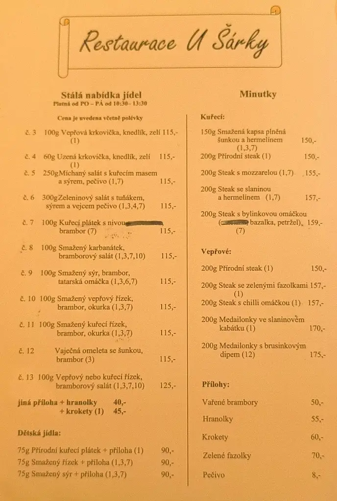 Menu_Restaurace u Šárky_Lučany nad Nisou_image_3