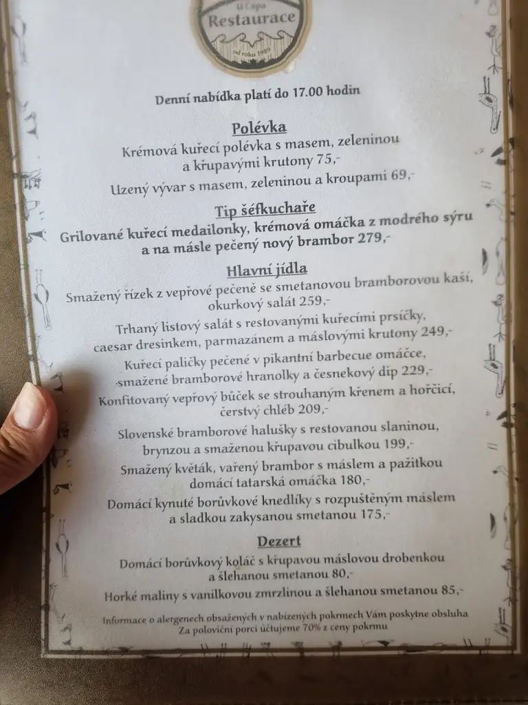 Menu_Restaurace u Čápa_Kořenov_image_2