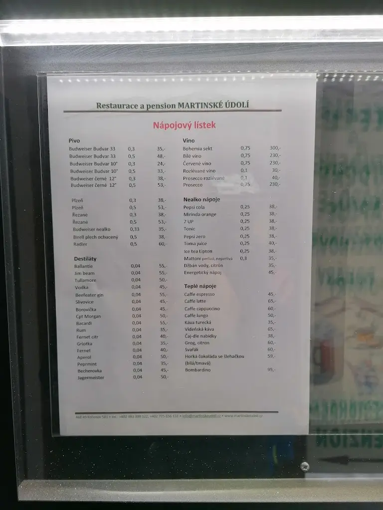 Menu_Martinské Údolí Restaurant_Kořenov_image_1
