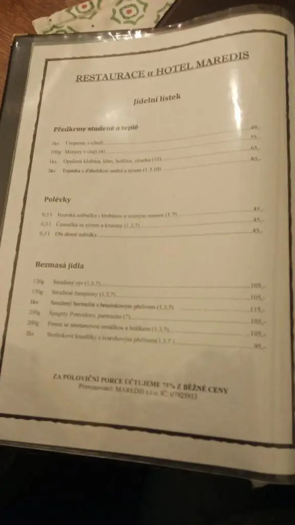 Menu_Restaurace Maredis_Kořenov_image_3