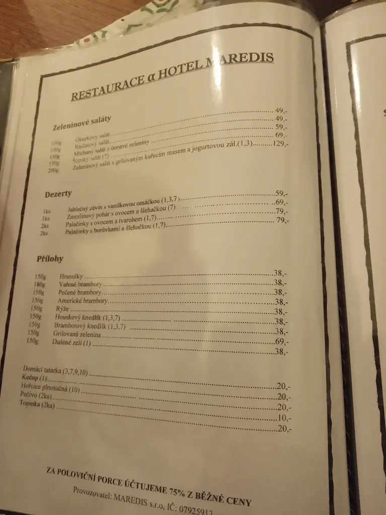 Menu_Restaurace Maredis_Kořenov_image_4