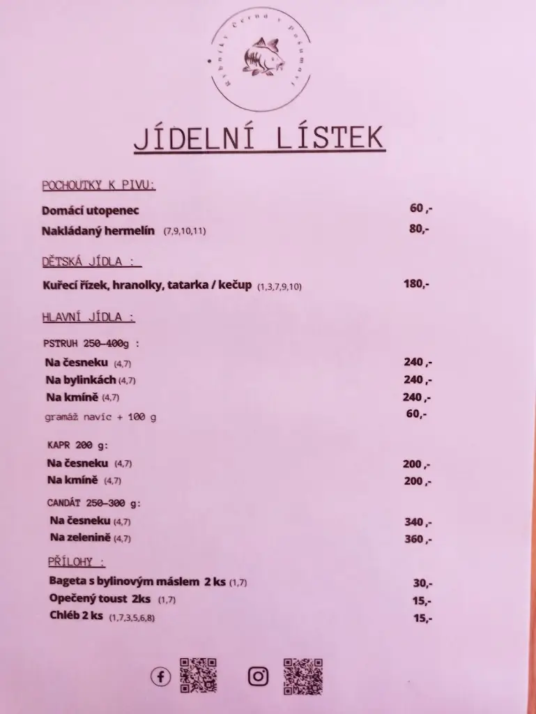 Menu_Rybářská bašta_Horní Planá_immagine_1