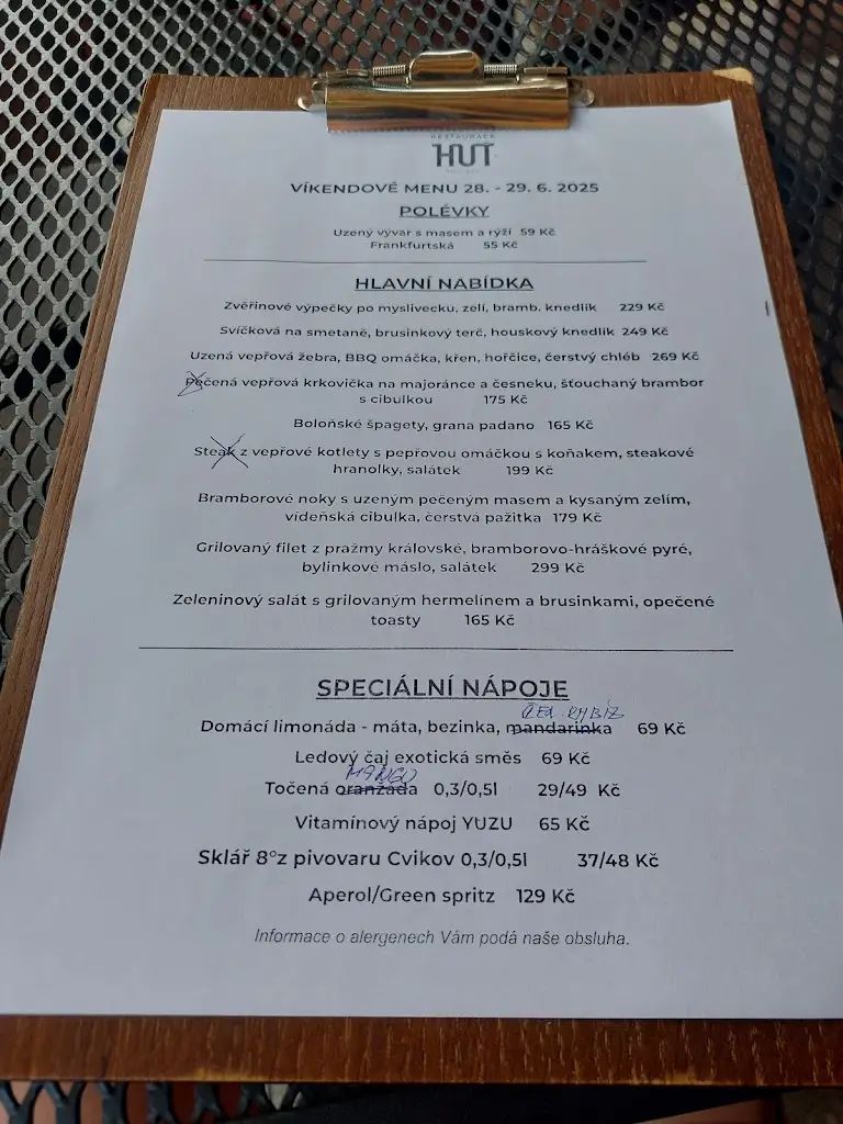 Menu_Sklářská restaurace Huť_Nový Bor_image_1