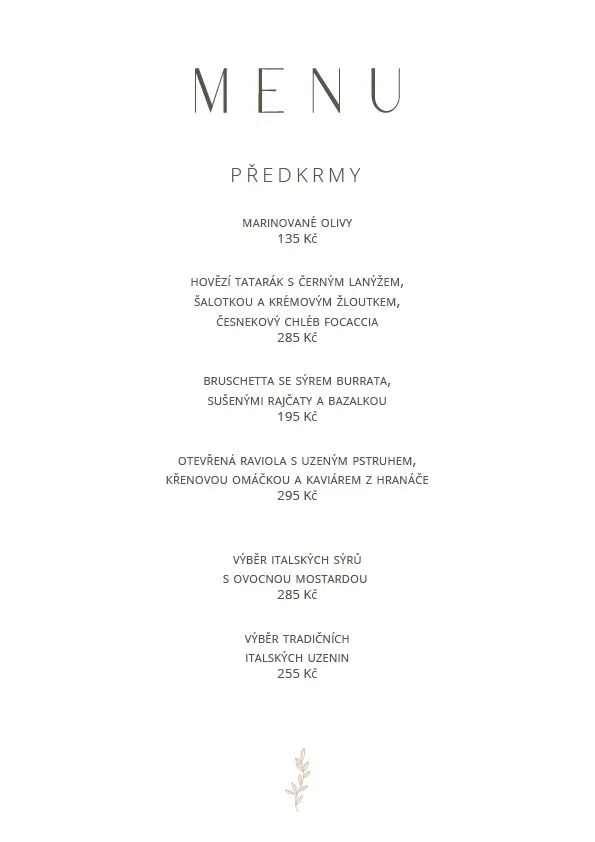 Menu_Restaurace La Vita_Nový Bor_immagine_2