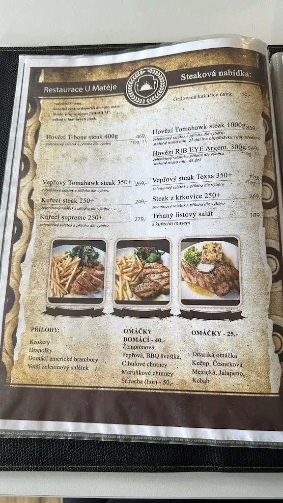 Menu_Restaurace U Matěje, B&B_Nové Město pod Smrkem_image_2