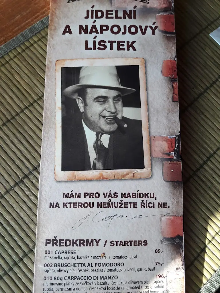 Menu_Pizzerie Al Capone_Mníšek_image_4