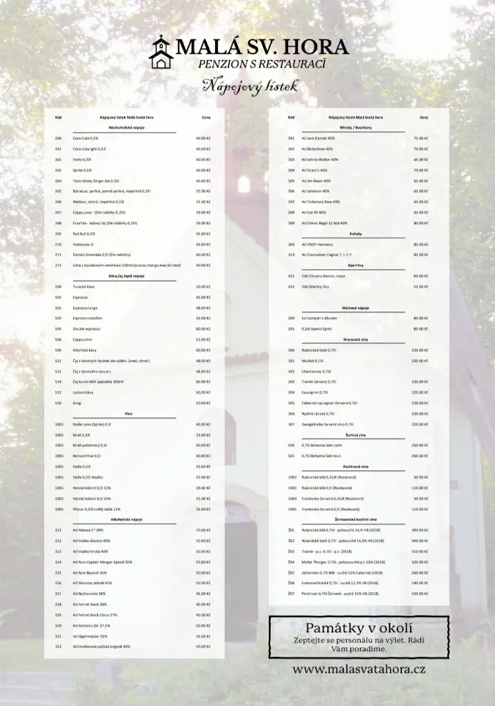 Menu_Penzion a Restaurace Malá Svatá Hora_Mníšek_image_1