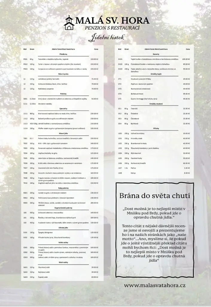 Menu_Penzion a Restaurace Malá Svatá Hora_Mníšek_image_2