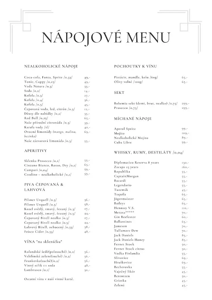 Menu_Restaurace Kamenný dům Liberec Letní terasa_Okres Liberec_immagine_1