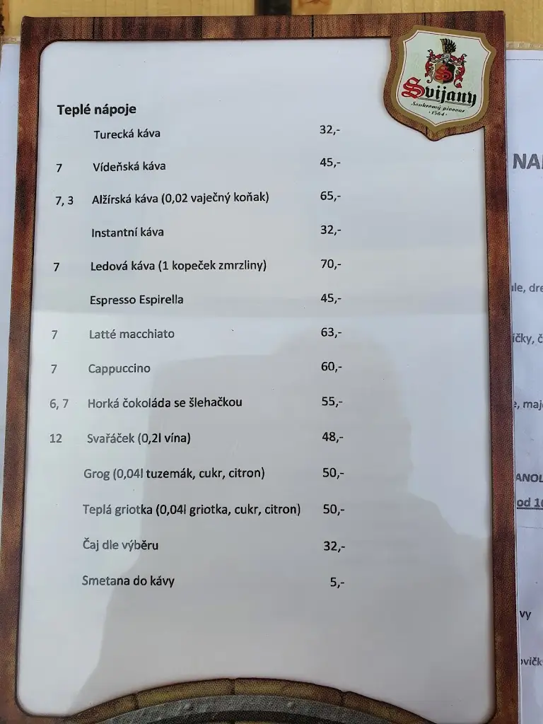 Menu_Cukrárna, vinárna Markéta Škodová_Osečná_immagine_3