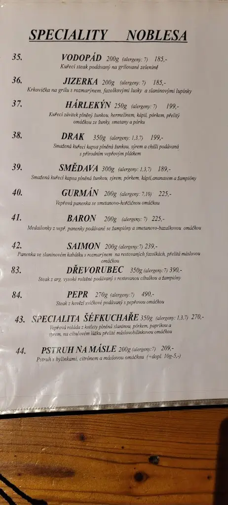 Menu_Myslivecké Zátiší_Raspenava_image_3