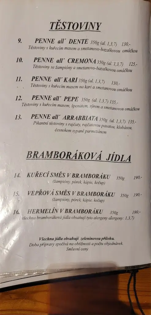 Menu_Myslivecké Zátiší_Raspenava_image_4