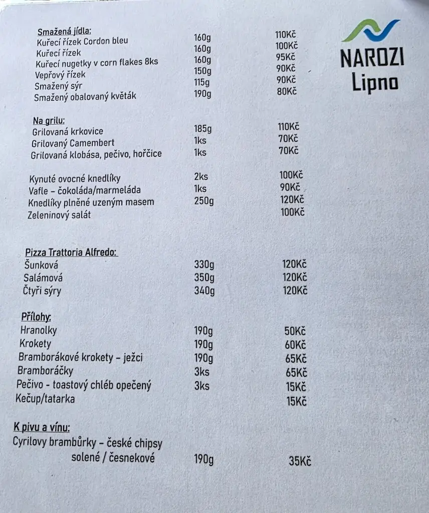 Menu_Restaurant penzion Sen_Horní Planá_image_1