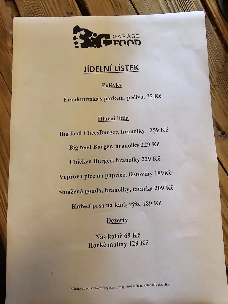 Menu_Big Food Garage_Rokytnice nad Jizerou_image_4
