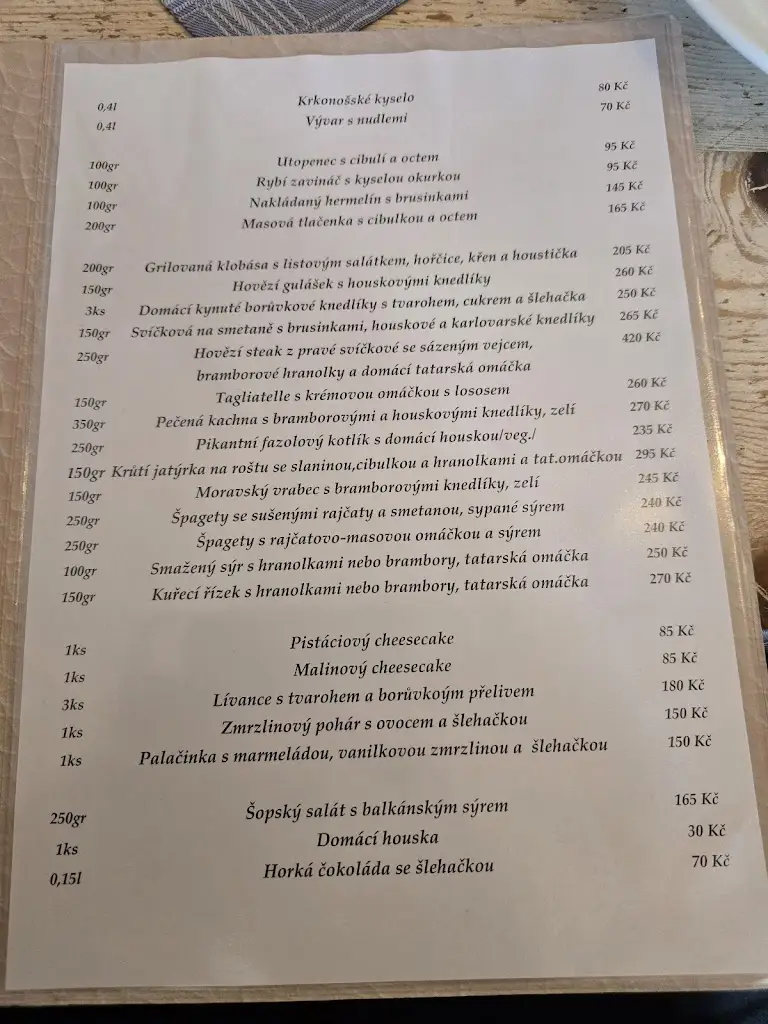 Menu_Horská bouda Dvoracky_Rokytnice nad Jizerou_image_3