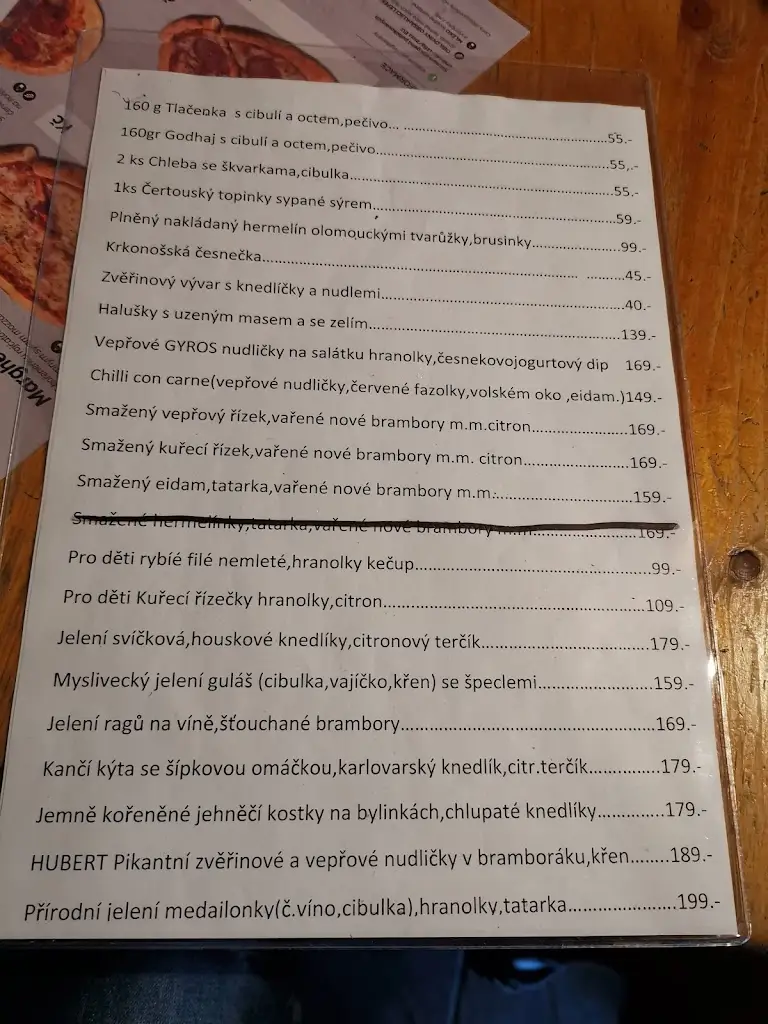 Menu_Pension and restaurant u Hásků_Rokytnice nad Jizerou_image_1