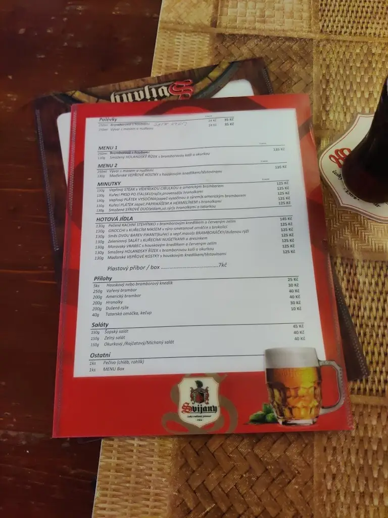 Menu_Restaurace Formanka_Stráž nad Nisou_immagine_1