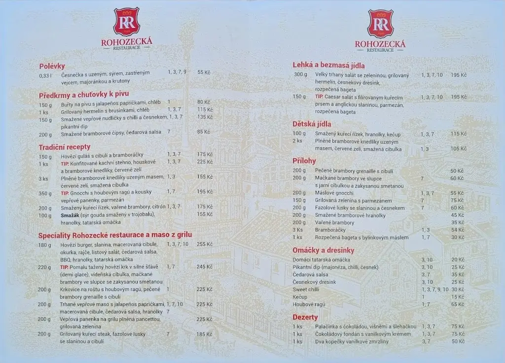 Menu_ROHOZECKÁ RESTAURACE_Turnov_image_1
