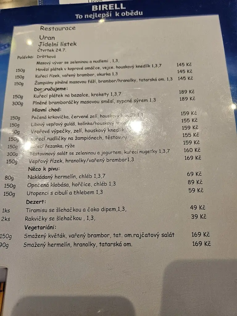 Menu_Hotel Uran_Stráž pod Ralskem_image_1