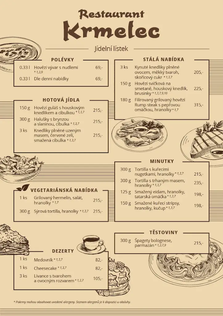 Menu_Penzion a restaurace Krmelec_Albrechtice_image_1