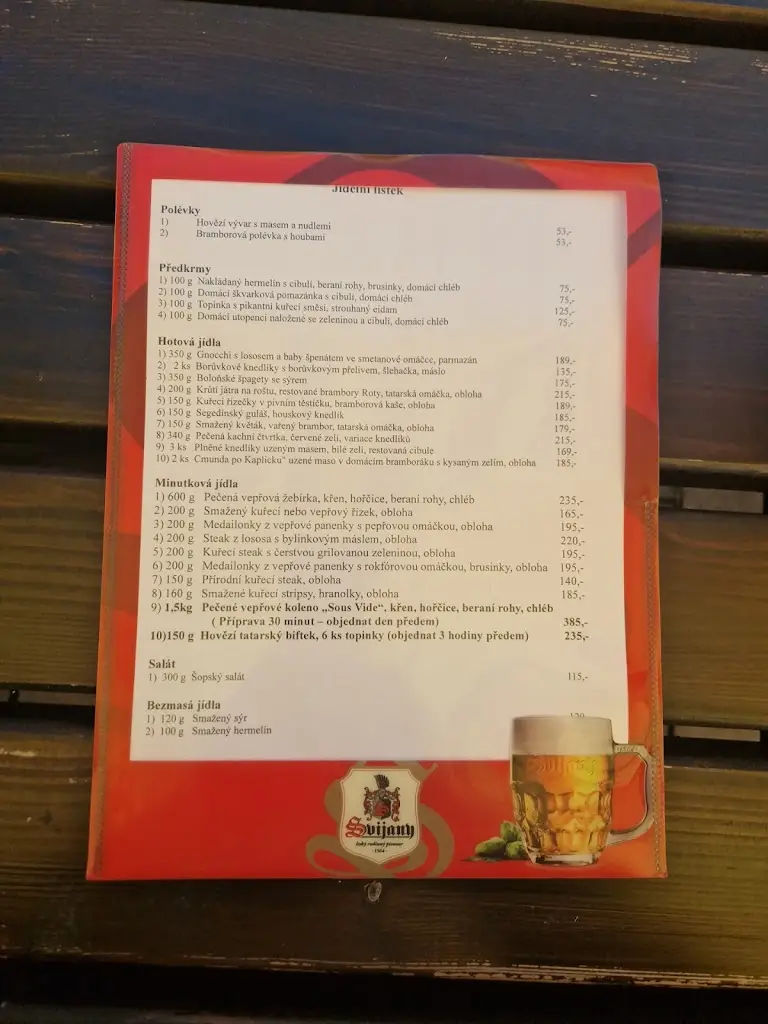 Menu_Pension a restaurace Sněženka_Tanvald_immagine_3